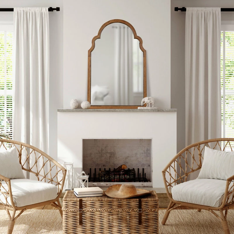 Brand new 😉 Uniek Hogan Arch Framed Mirror, Rustic Brown, 24x36 ✨ - Image 6