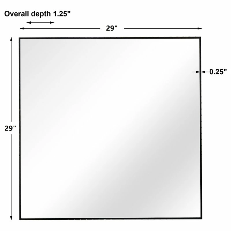 Budget ๐งจ Uttermost Alexo Black Square Mirror ๐ - Image 3