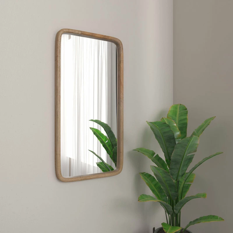 Flash Sale ๐งจ Madeleine Home Inc. Harriet Accent Mirror, Natural, 20"x40" ๐ - Image 3