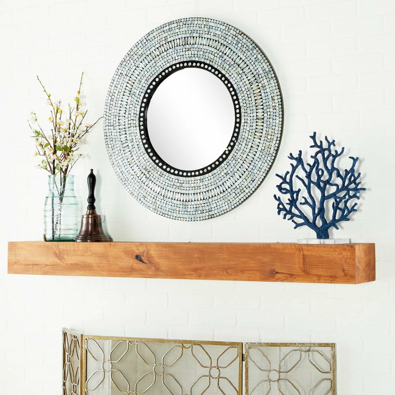 Brand new π₯° Brimfield & May Coastal Multi Colored Wood Wall Mirror 49074 π - Image 2