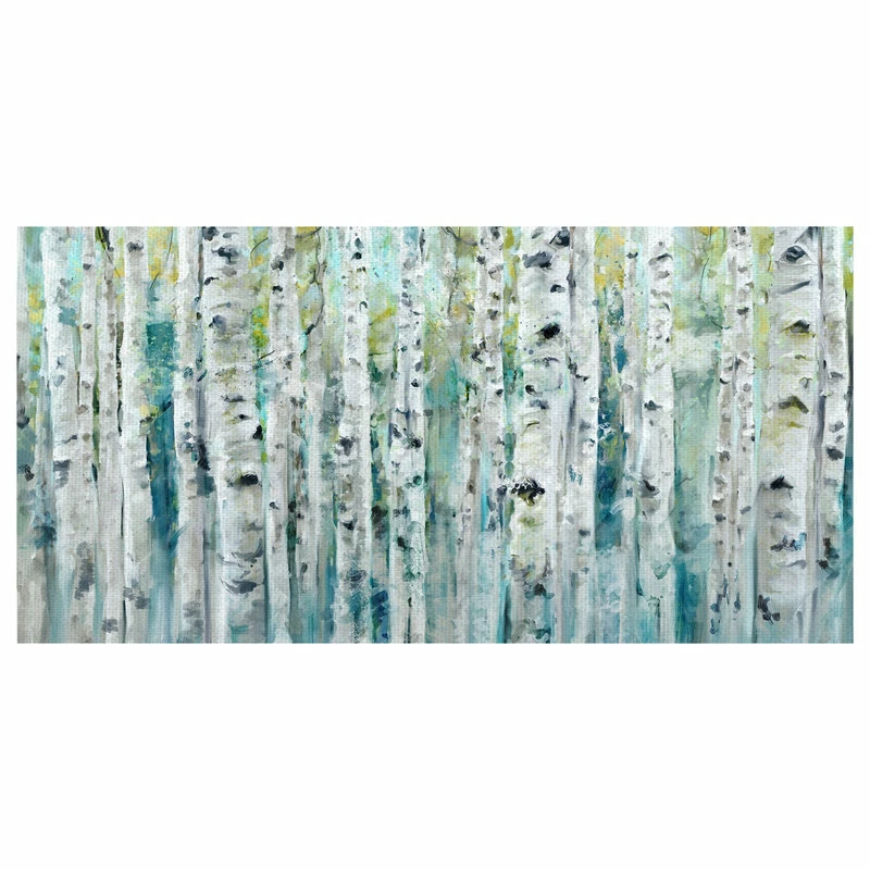 Cheapest ๐ Fine Art Canvas Spring Birches By Studio Arts Canvas Art Print, 27"x54" ๐งจ - Image 2
