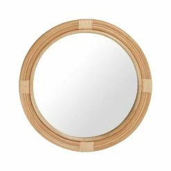 Discount 🤩 KOUBOO Nautical Decorative Wall Mirror, Rattan, Natural-Brown ⭐