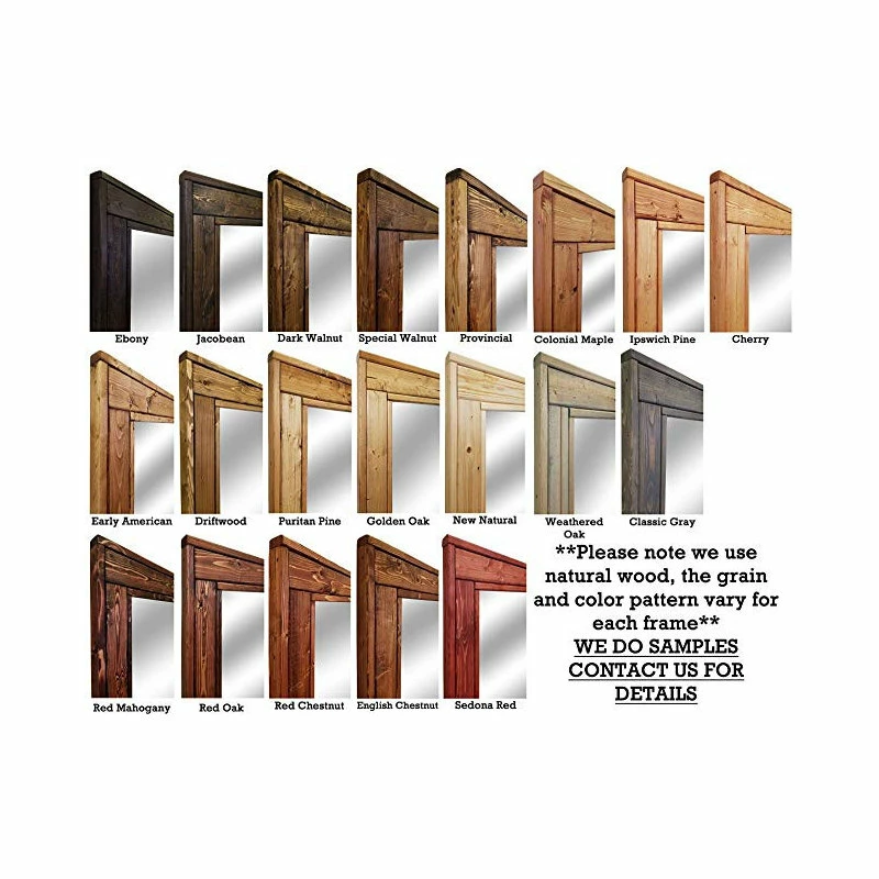 Best reviews of 🔔 Renewed Decor And Storage Herringbone Stained Vanity Mirror, Jacobean, 24"x30", Vertical 😉 - Image 4