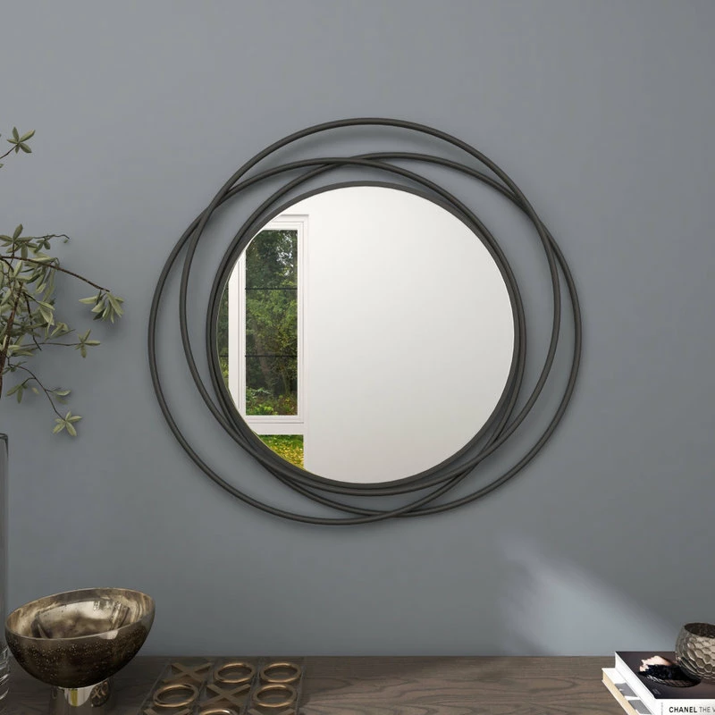 Coupon ๐ฅ Brimfield & May Modern Gray Metal Wall Mirror 65598 โญ - Image 6