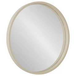 Wholesale 💯 Uniek Travis Round Wood Accent Wall Mirror, Natural 21.6 Diameter 🛒