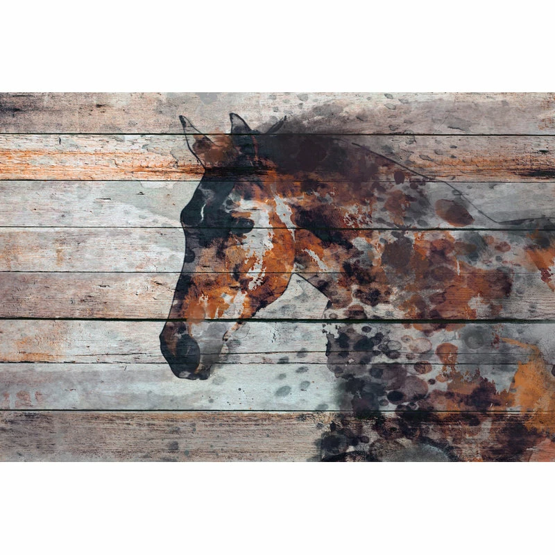 Cheap ๐งจ Marmont Hill, "Fire Horse" By Irena Orlov Painting On Wrapped Canvas, 36x24 ๐