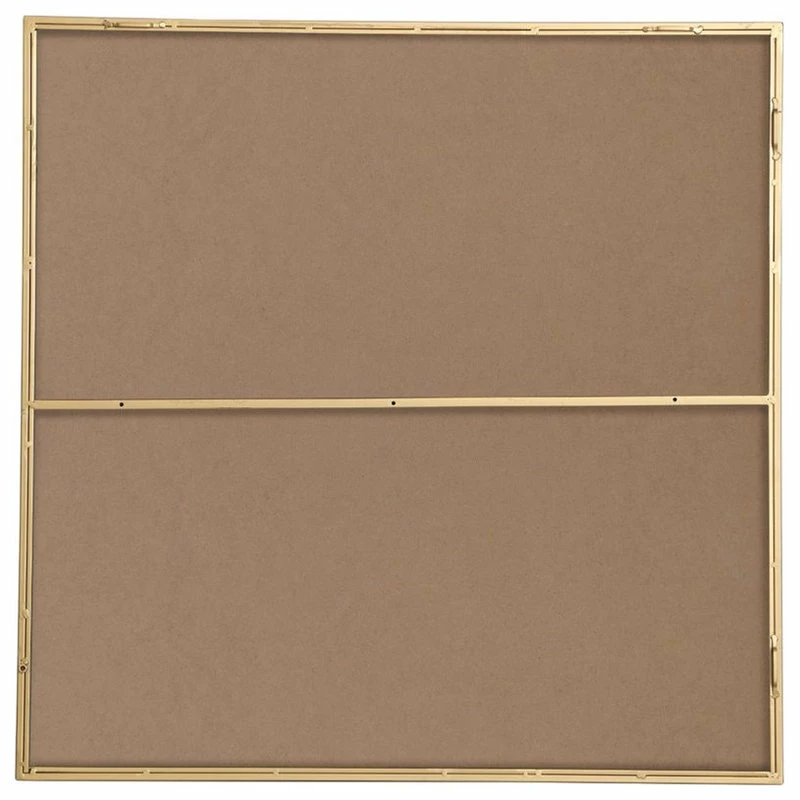 Cheapest ⌛ Elegant Furniture & Lighting Elegant Decor Eternity 36" Square Contemporary Metal Frame Mirror In Brass 🔔 - Image 4
