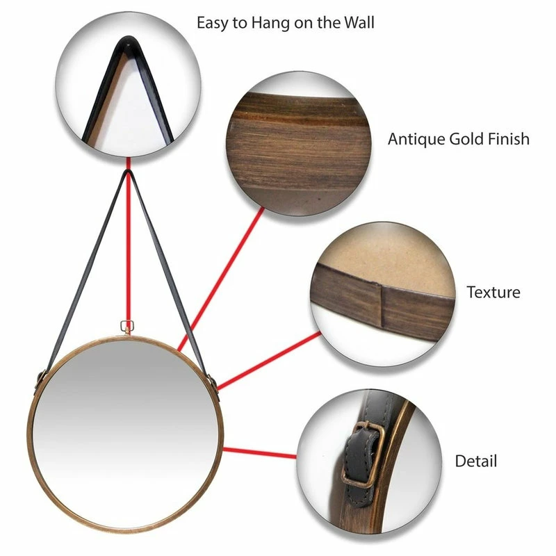 Best Pirce ✨ Infinity Instruments, Ltd. Large Farmhouse Wall Mirror, Circle 😍 - Image 4