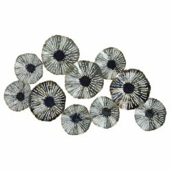Cheapest 🎉 Brimfield & May Silver Metal Contemporary Floral Wall Decor 46" X 3" X 28" 👏