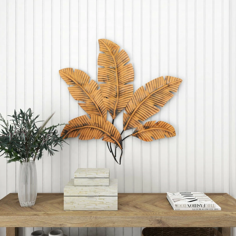 Wholesale 🔥 Brimfield & May Rustic Style Metal Palm Leaf Wall Decor With 5 Large Leaves 👏 - Image 8