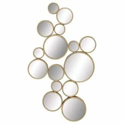 Cheapest 🤩 CosmoLiving By Cosmopolitan Gold Metal Contemporary Wall Mirror 22" X 3" X 40" 🥰
