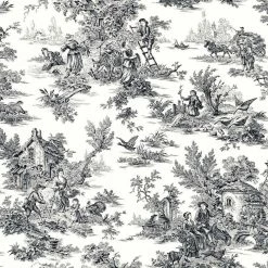 Cheapest ⌛ York Wallcoverings Black & White AT4228 Champagne Toile Wallpaper, White ✔️