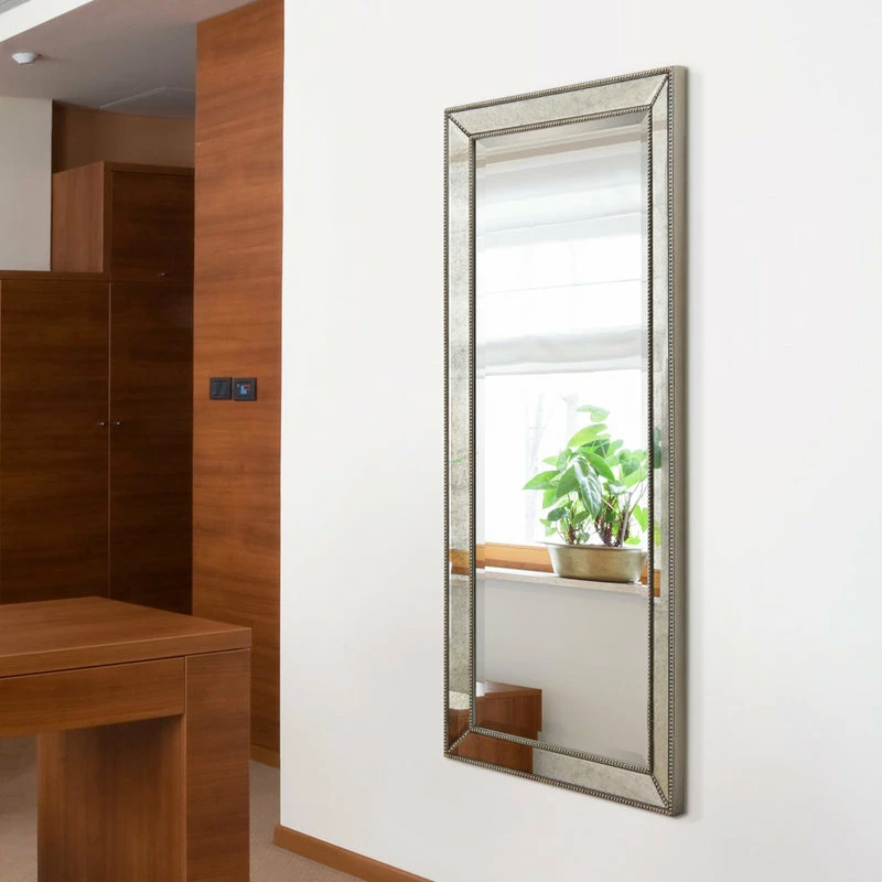 Best reviews of 🥰 Empire Art Direct Champagne Beveled Antique Wall Mirror, 1" Beveled Center, Wood Frame, 24"x54" ✨ - Image 13