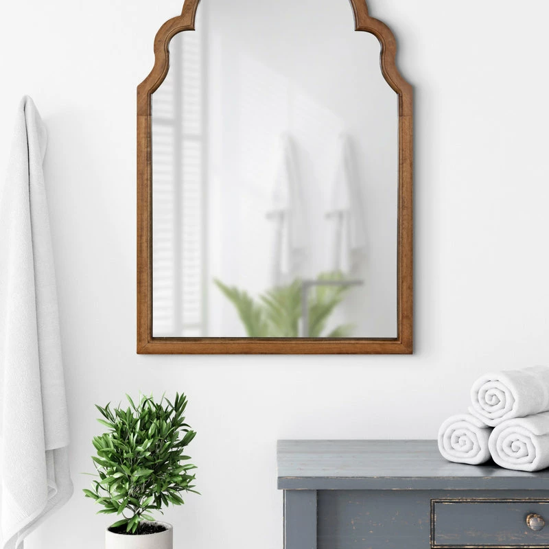 Brand new 😉 Uniek Hogan Arch Framed Mirror, Rustic Brown, 24x36 ✨ - Image 7