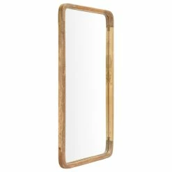 Flash Sale 🧨 Madeleine Home Inc. Harriet Accent Mirror, Natural, 20"x40" 😀