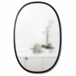 Best Pirce ๐งจ Umbra Hub Modern Wall Mount Oval Mirror Black ๐