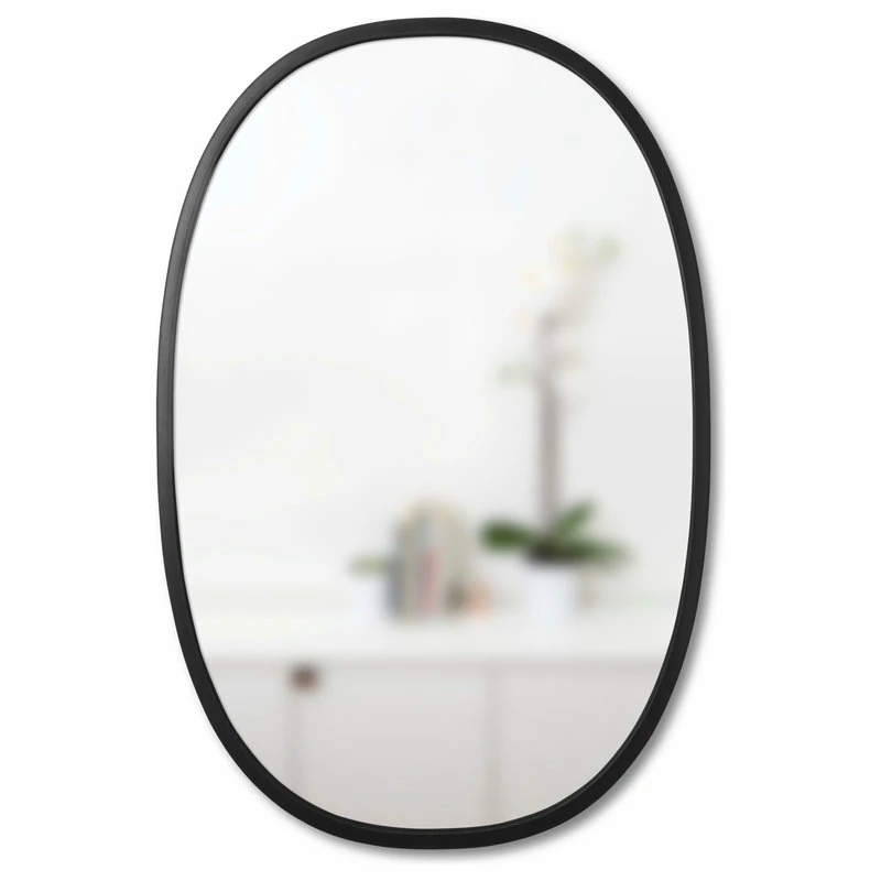 Best Pirce ๐งจ Umbra Hub Modern Wall Mount Oval Mirror Black ๐