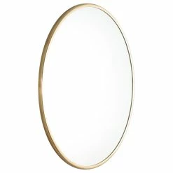 Best Pirce 🔔 Madeleine Home Inc. Tivoli Metal Frame Round Mirror 28", Gold 🔔