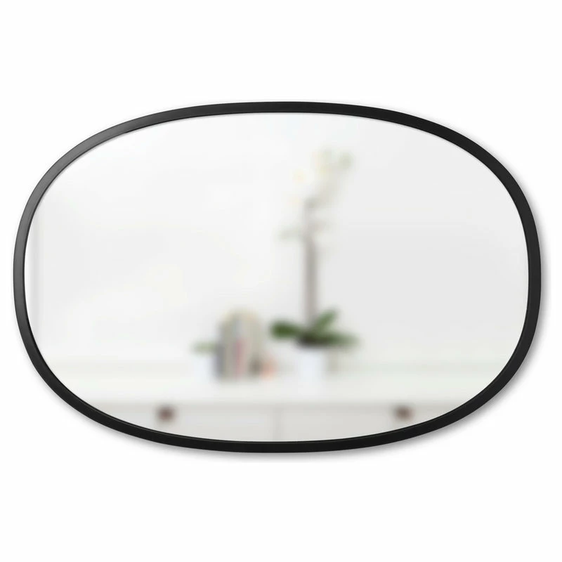 Best Pirce ๐งจ Umbra Hub Modern Wall Mount Oval Mirror Black ๐ - Image 2