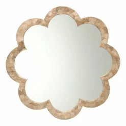 Cheap 😍 KOUBOO Flower Capiz Seashell Wall Mirror, Gold 👏