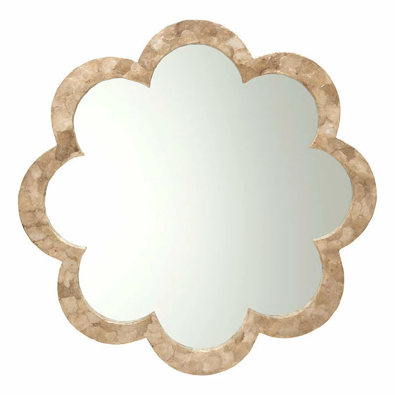 Cheap 😍 KOUBOO Flower Capiz Seashell Wall Mirror, Gold 👏