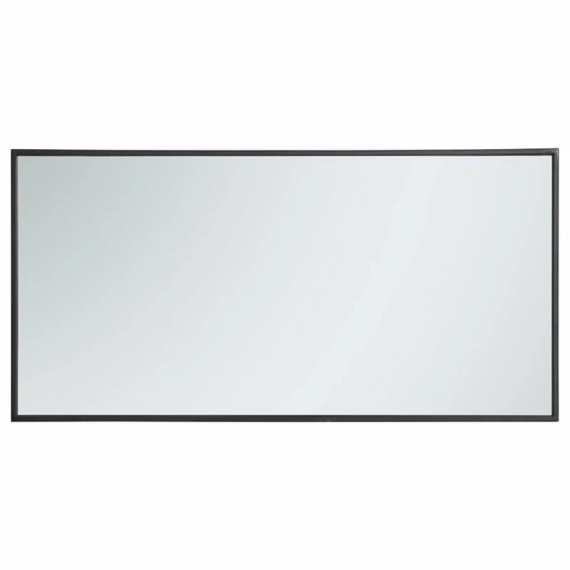 Discount 👏 Elegant Furniture & Lighting Metal Frame Rectangle Mirror 18 Inch In Black 🔥 - Image 4