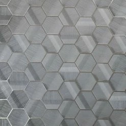Cheap 👏 Lamborghini Hexagon Gray Bronze Metallic Textured Wallpaper Geometric 3D, 27 Inc X 33 Ft Rol 🎉