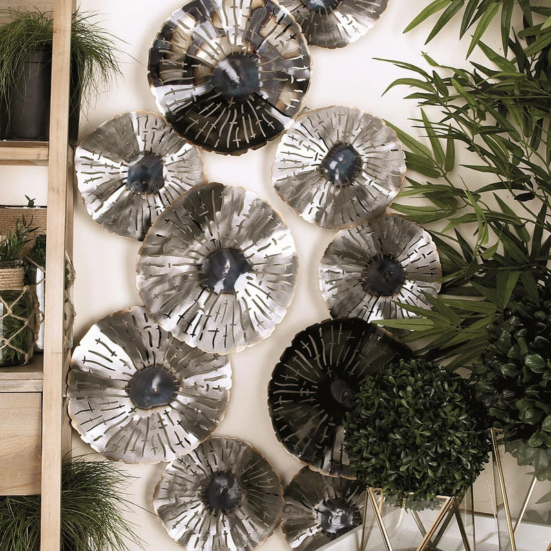 Cheapest 🎉 Brimfield & May Silver Metal Contemporary Floral Wall Decor 46" X 3" X 28" 👏 - Image 6