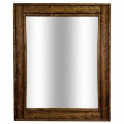 Best reviews of 🔔 Renewed Decor And Storage Herringbone Stained Vanity Mirror, Jacobean, 24"x30", Vertical 😉