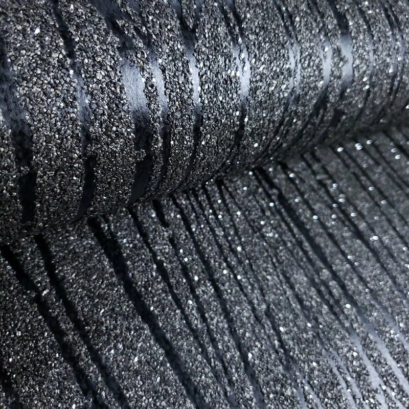 Brand new ๐ WM Zebra Natural Mica Vermiculite Wallpaper Grey Black, Roll - 3 Ft X 23 Ft ๐ - Image 4