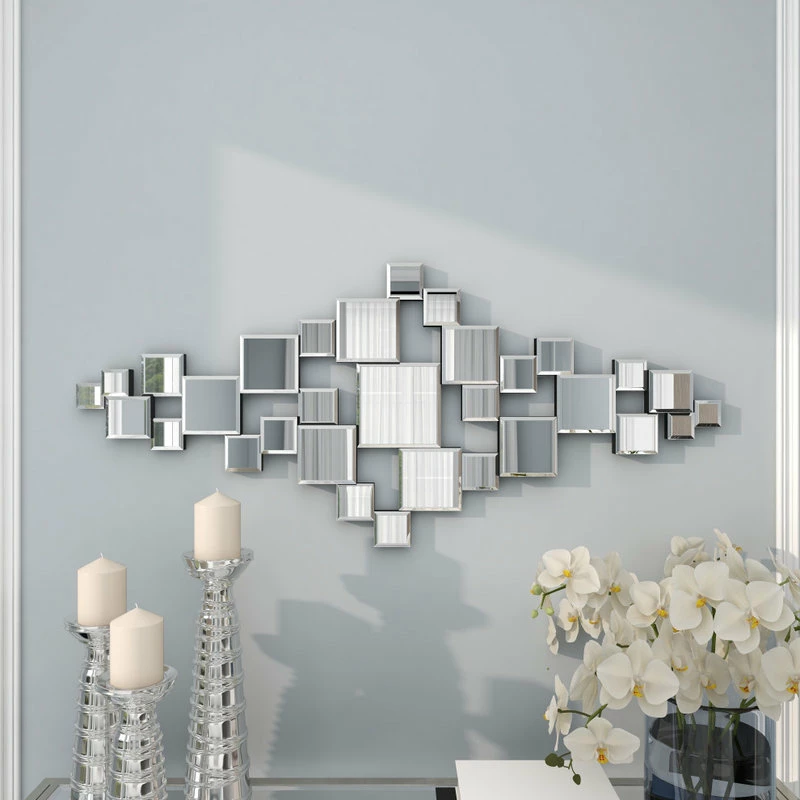 Outlet 🎉 Brimfield & May Glam Silver Glass Wall Mirror 55904 🌟 - Image 6