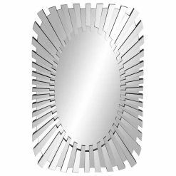 Cheapest 🌟 Brimfield & May Glam Silver Glass Wall Mirror 35791 👍