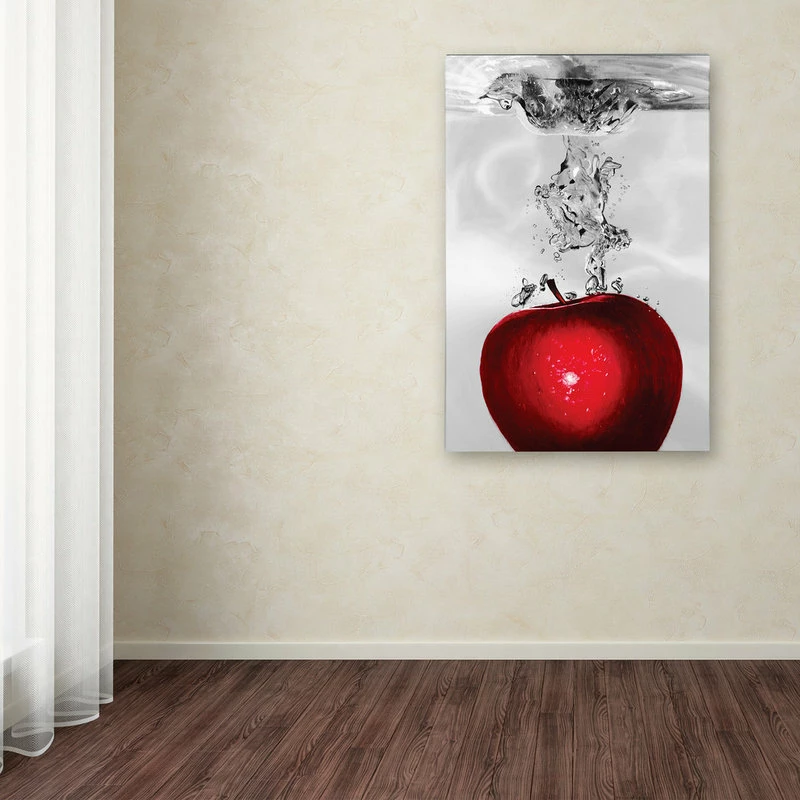 Best reviews of ๐งจ Trademark Fine Art 'Red Apple Splash' Canvas Art By Roderick Stevens ๐ - Image 3
