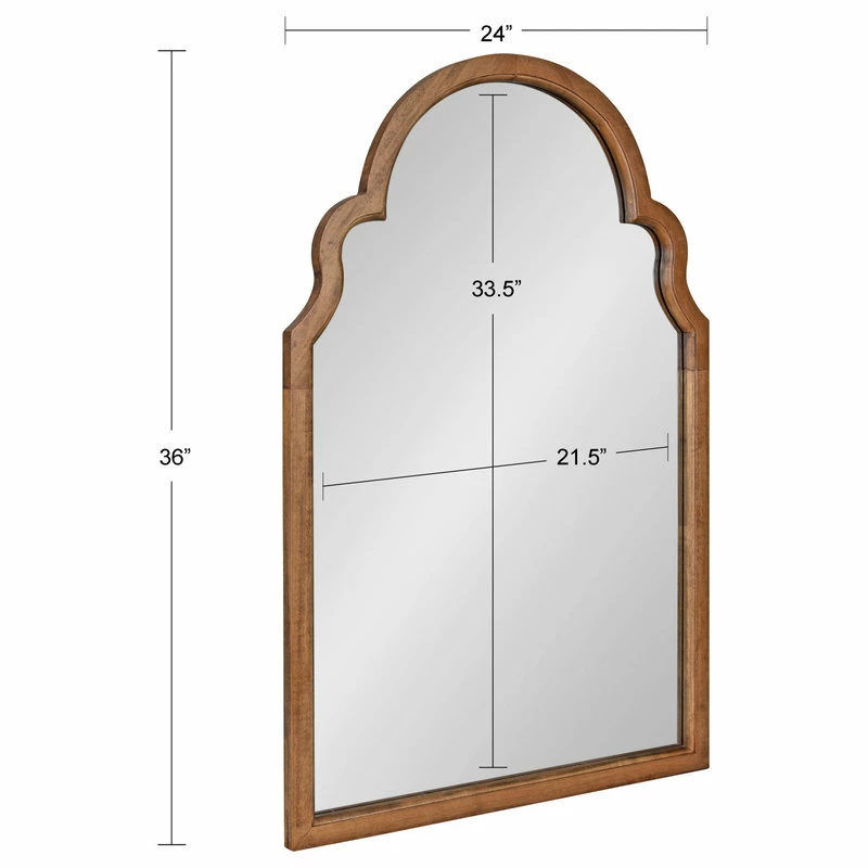 Brand new 😉 Uniek Hogan Arch Framed Mirror, Rustic Brown, 24x36 ✨ - Image 5