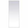 Cheap 😍 Elegant Furniture & Lighting Elegant Decor Eternity 60" X 24" Mid Century Metal Frame Mirror In White 💯