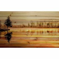 Buy 💯 Parvez Taj "Chanannes" Painting Print On Natural Pine Wood, 45"x22.5" 👏