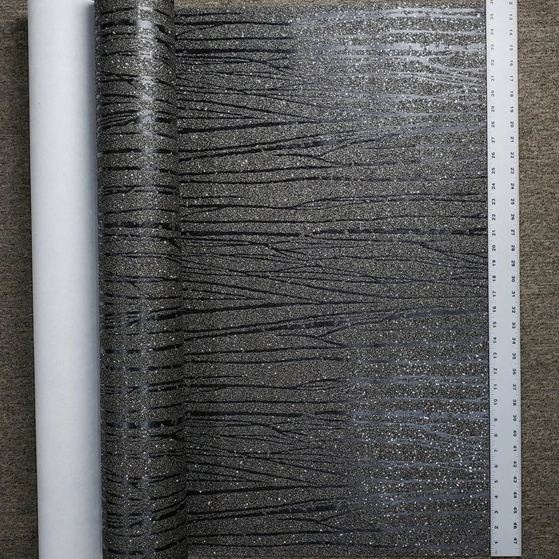 Brand new ๐ WM Zebra Natural Mica Vermiculite Wallpaper Grey Black, Roll - 3 Ft X 23 Ft ๐ - Image 3