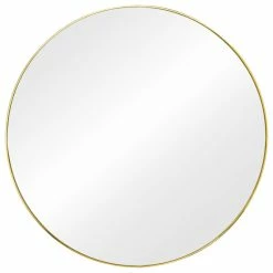 Discount ๐ Umbra Hubba Mirror 34", Brass ๐ฅ