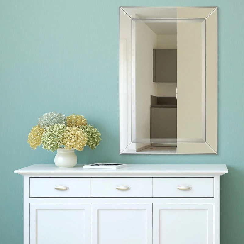 New 🎉 Empire Art Direct Antique Beveled Rectangle Wall Mirror, 1" Beveled Center, Wood Frame, 30"x20" 😍 - Image 6