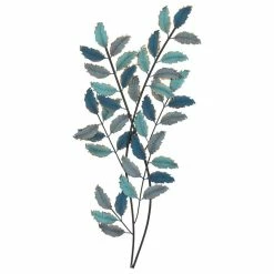 Cheap ✨ Brimfield & May Blue Metal Traditional Floral Wall Decor, 15" X 32" 😀