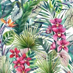 Outlet 👏 Graham & Brown Aloha Tropical Multi Wallpaper, 20x396 👍