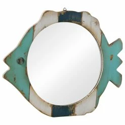 Coupon ✨ Tripar International Rustic Wood Fish Wall Mirror 🔔