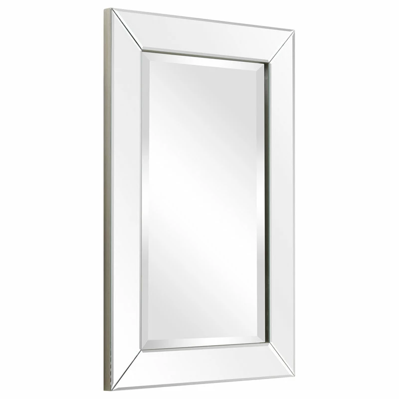 New 🎉 Empire Art Direct Antique Beveled Rectangle Wall Mirror, 1" Beveled Center, Wood Frame, 30"x20" 😍 - Image 2