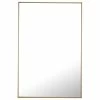 Best reviews of 🔥 Elegant Furniture & Lighting 28"x42" Rectangle Metal Frame Mirror, Brass 🔔