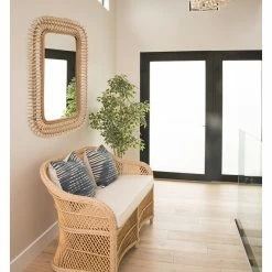 Brand new 💯 KOUBOO Rattan Coiled Rectangular Wall Mirror, Natural 😀