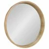 Wholesale ✔️ Uniek Inc. Hutton Round Decorative Wood Framed Wall Mirror, Natural, 30 Diameter 🌟