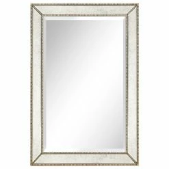 Best deal 🎁 Empire Art Direct Champagne Beveled Antique Wall Mirror 1" Beveled Center, Wood Frame 36"x24" ✨