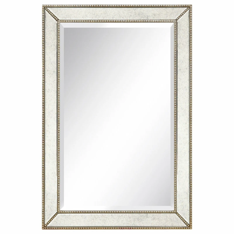Best deal ๐ Empire Art Direct Champagne Beveled Antique Wall Mirror 1" Beveled Center, Wood Frame 36"x24" โจ