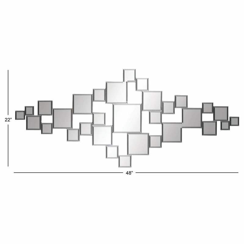 Outlet 🎉 Brimfield & May Glam Silver Glass Wall Mirror 55904 🌟 - Image 3