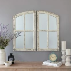 Discount 🎁 Aspire Home Accents, Inc. Jolene Arch Window Pane Mirrors, Set Of 2 🥰